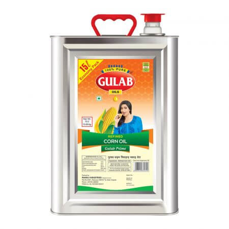 Gulab Prime Refined Corn Oil 15 Ltr Tin-0