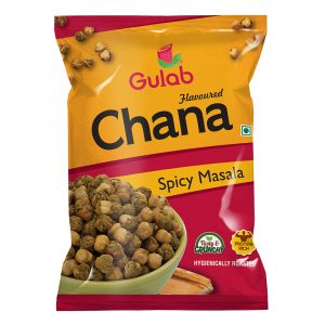 Gulab Flavoured Spicy Masala Chana - 35 Gm Pouch [Roasted Chickpeas]-0