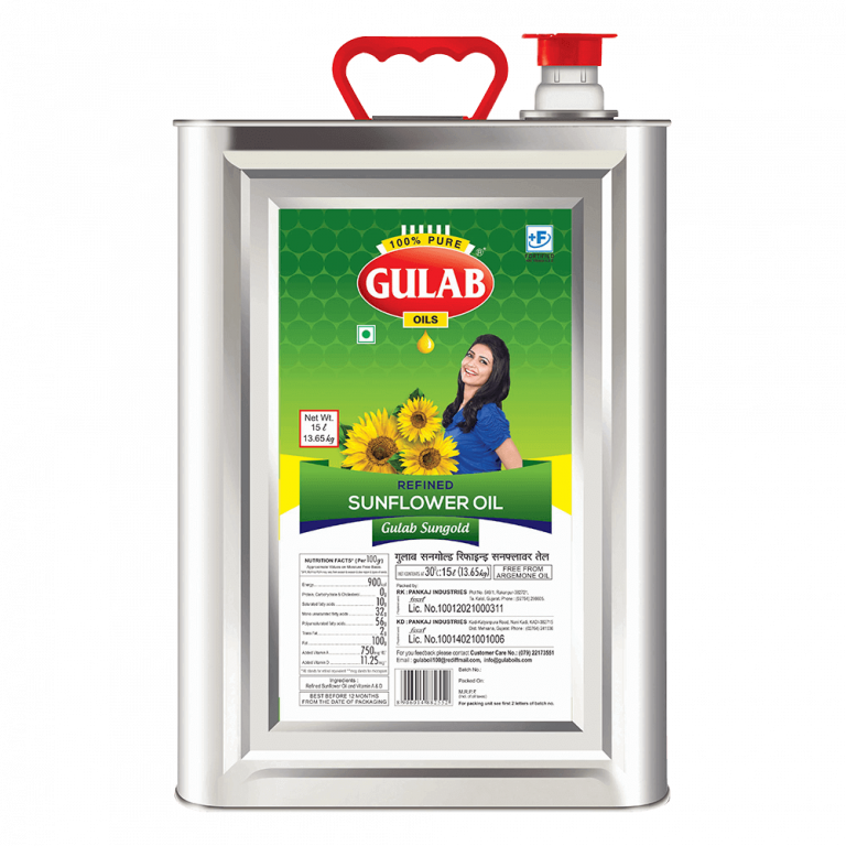Refined Sunflower Oil 15 Ltr Tin Shop Gulab
