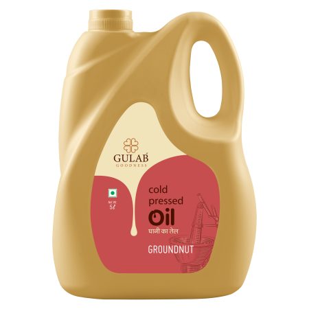 organic groundnut oil 1ltr front side